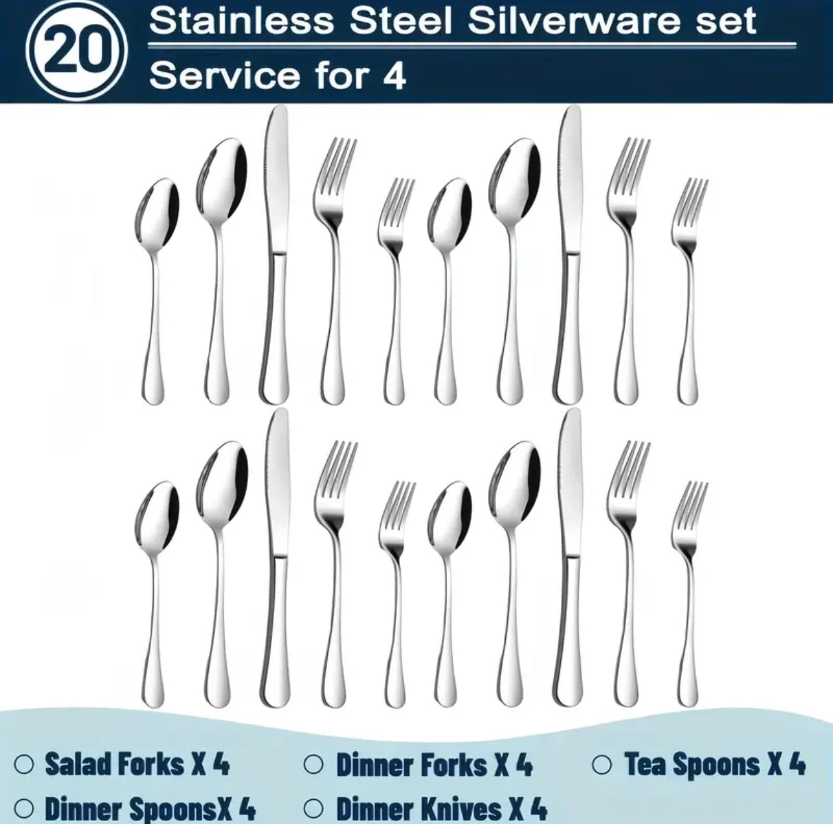 Stainless Steel Flateware Set