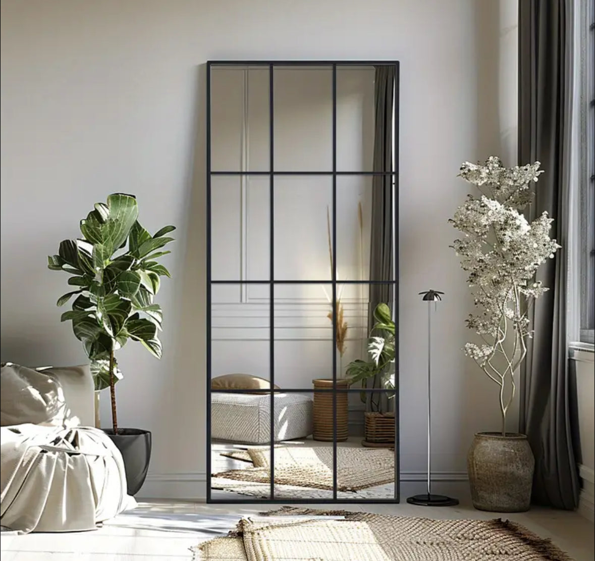 Loftview Windowpane Wall Mirror