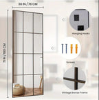 Loftview Windowpane Wall Mirror