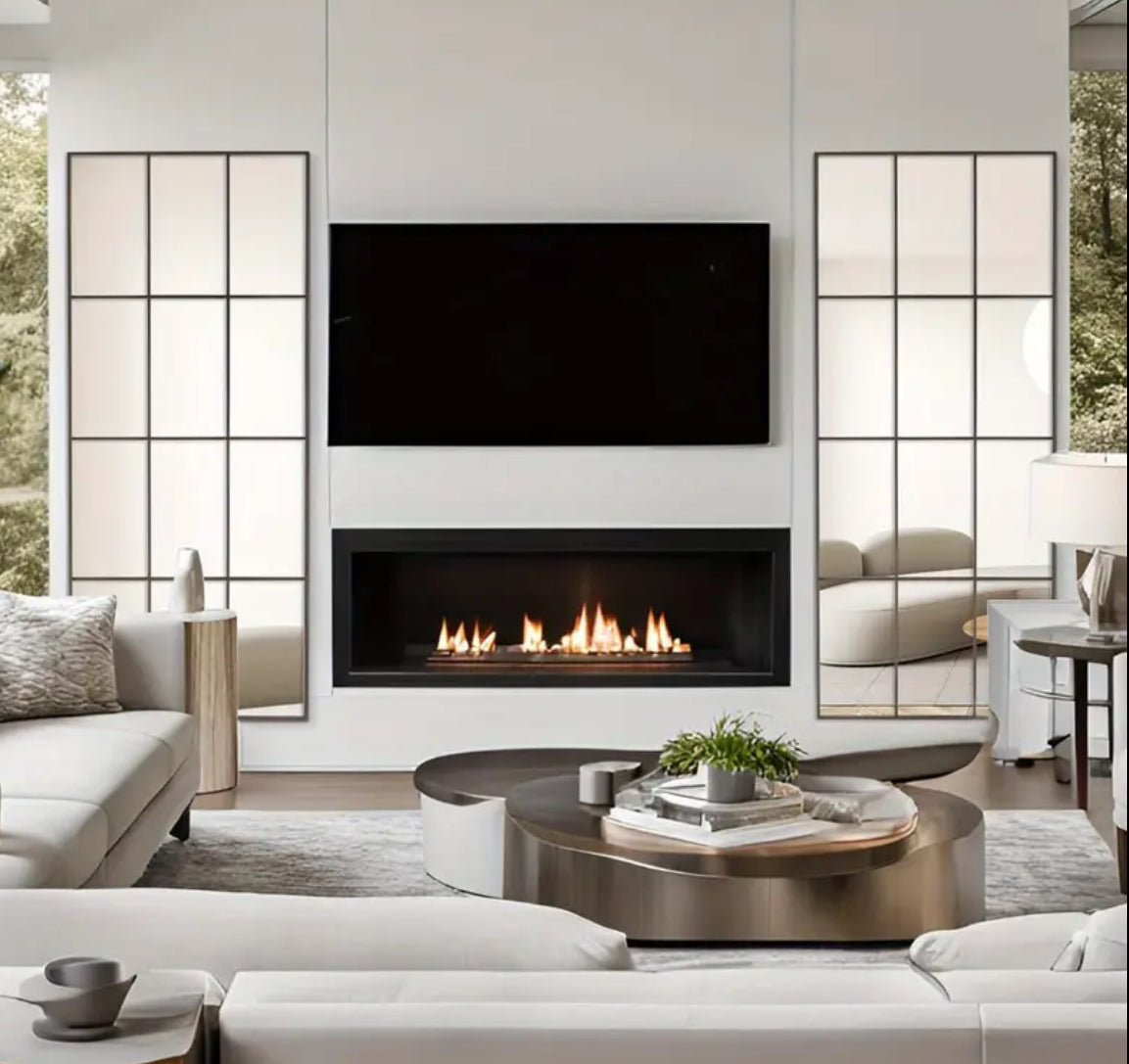 Loftview Windowpane Wall Mirror