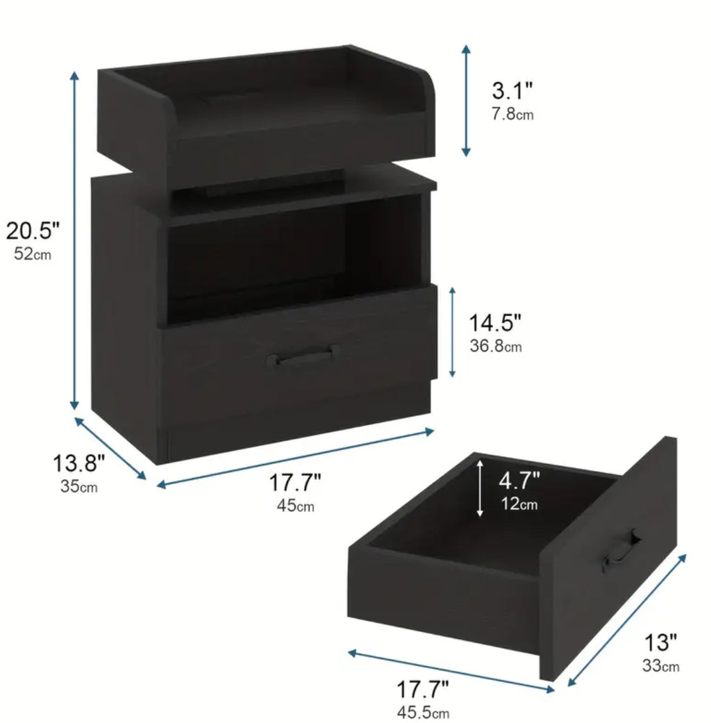 LumiCharge LED Nightstand