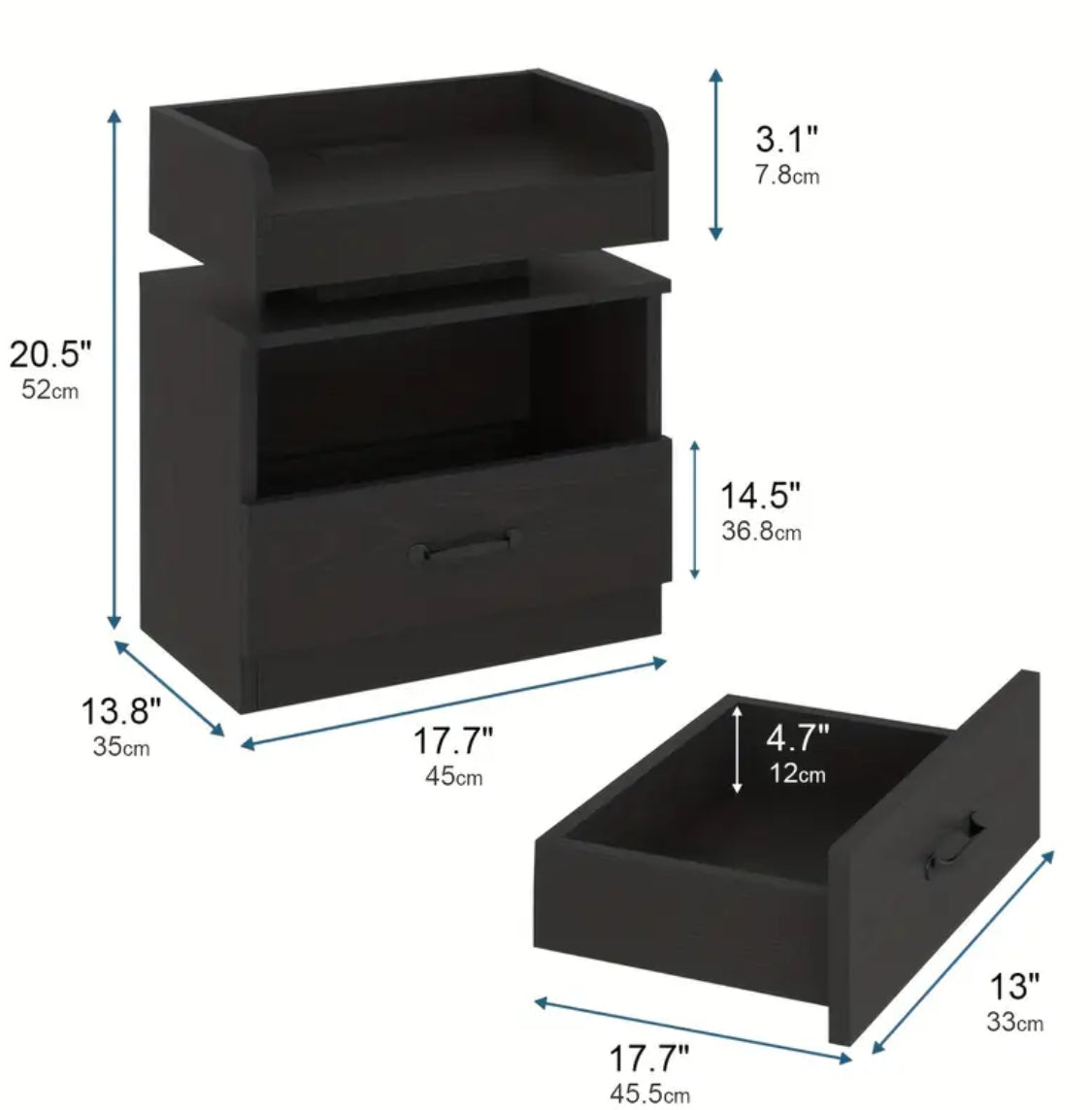 LumiCharge LED Nightstand