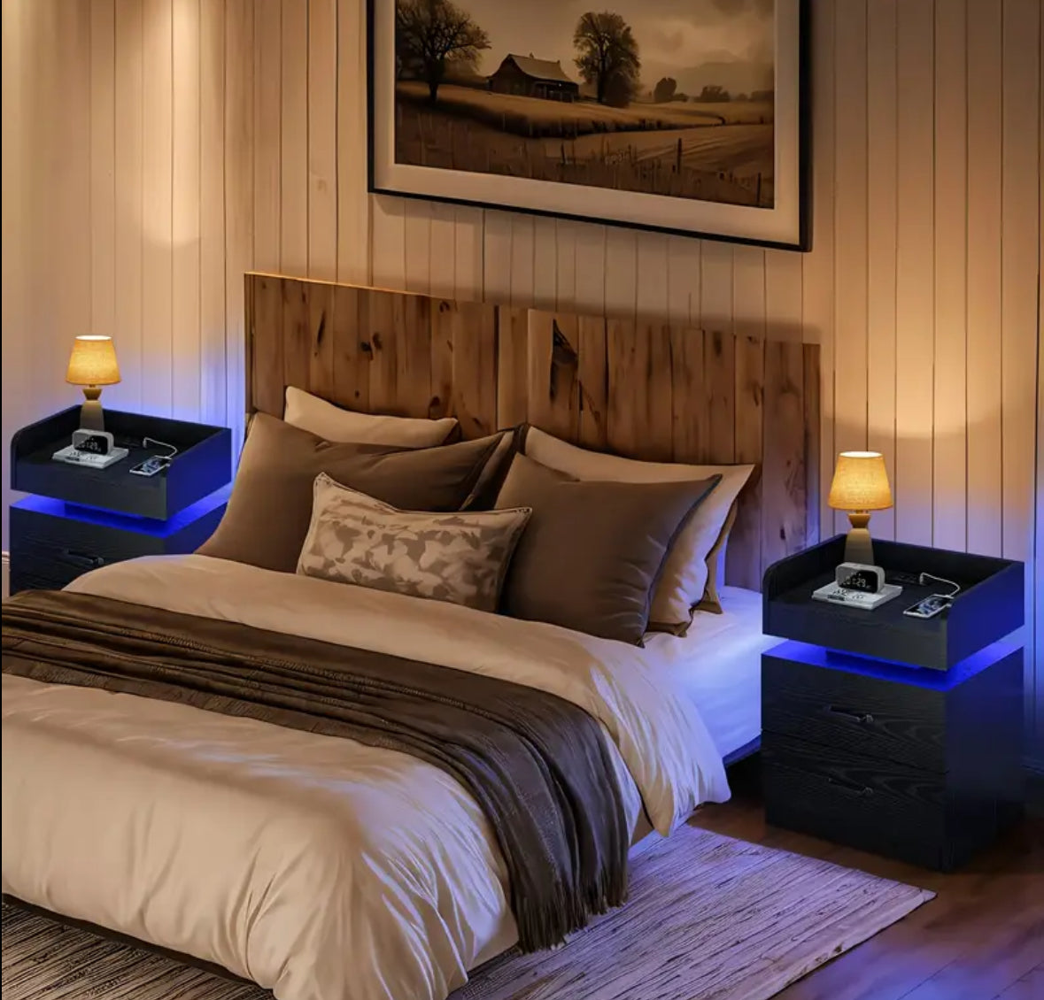 LumiCharge LED Nightstand