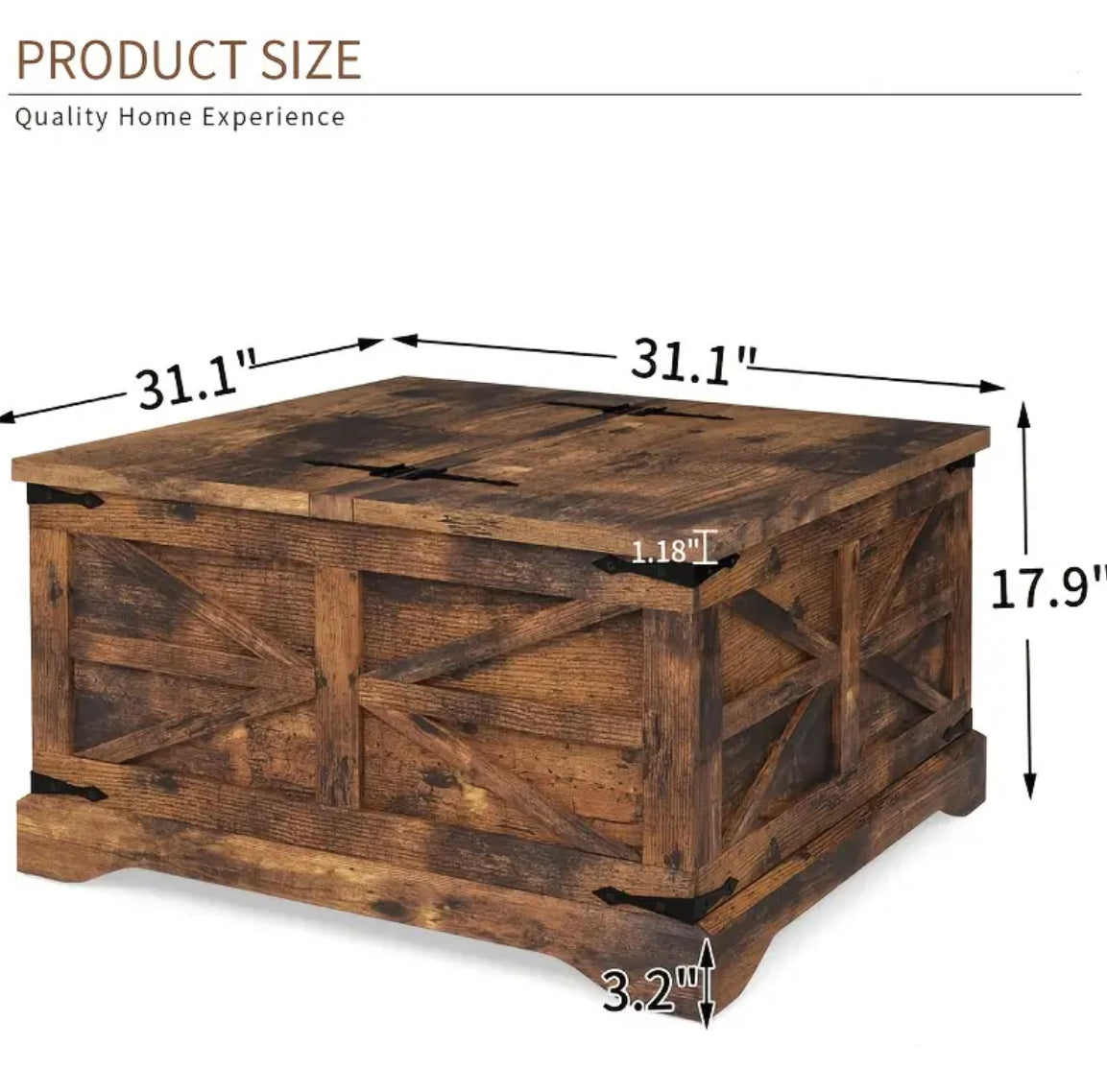 Rustic Hearth 3-Piece Farmhouse Table Set