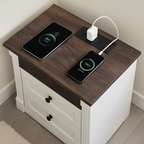Modern Farmhouse 2 Drawer Night Stand (2pc)