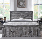 Modern Farmhouse Bed Frame with Drawers