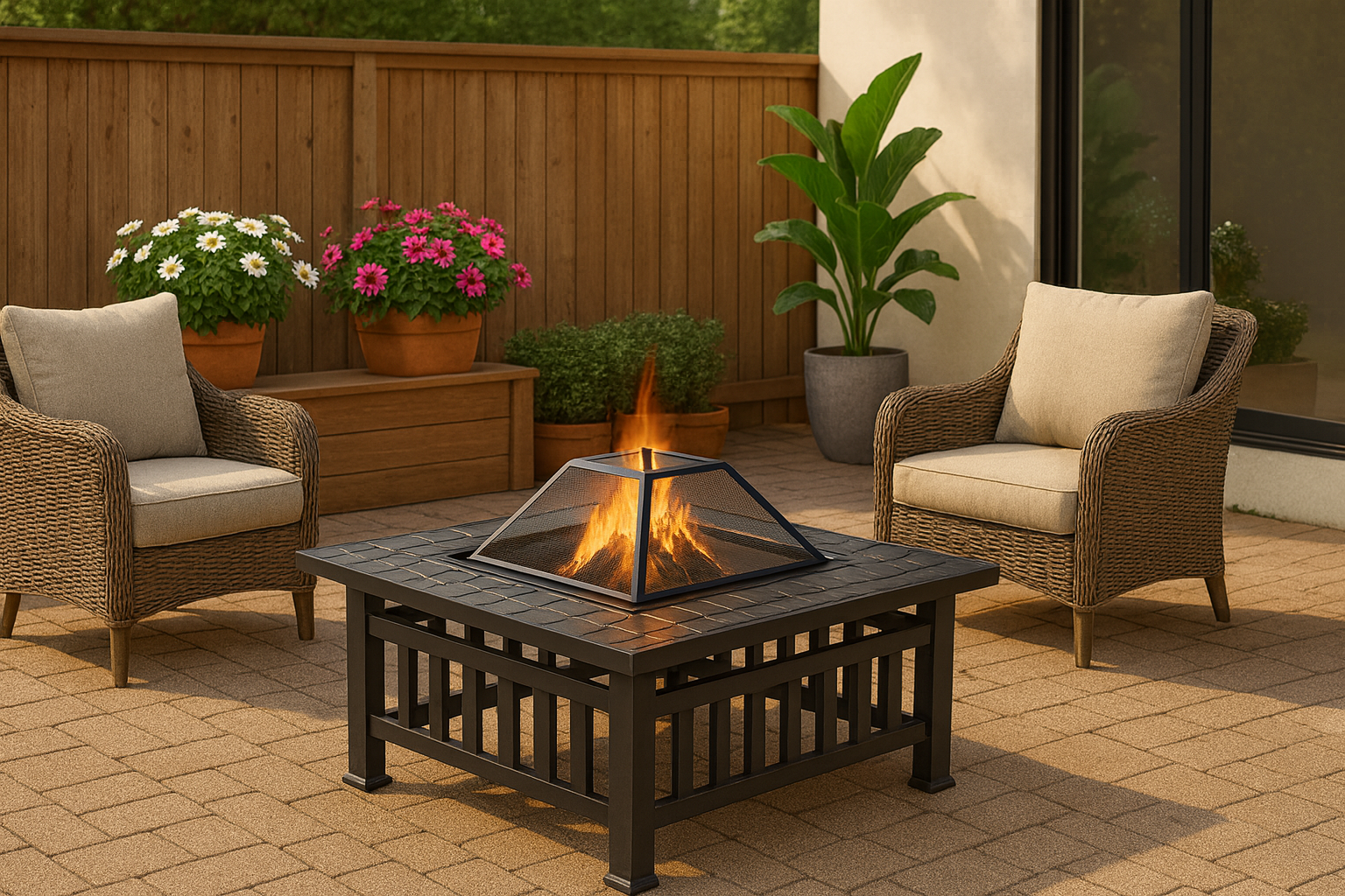 The Hearthstone Square Fire Pit