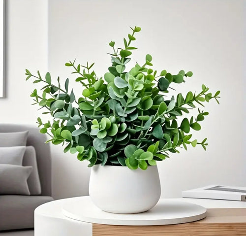 Artificial Eucalyptus Plant with Pot