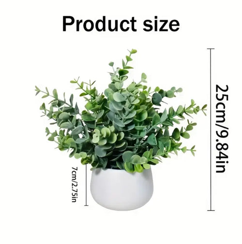 Artificial Eucalyptus Plant with Pot