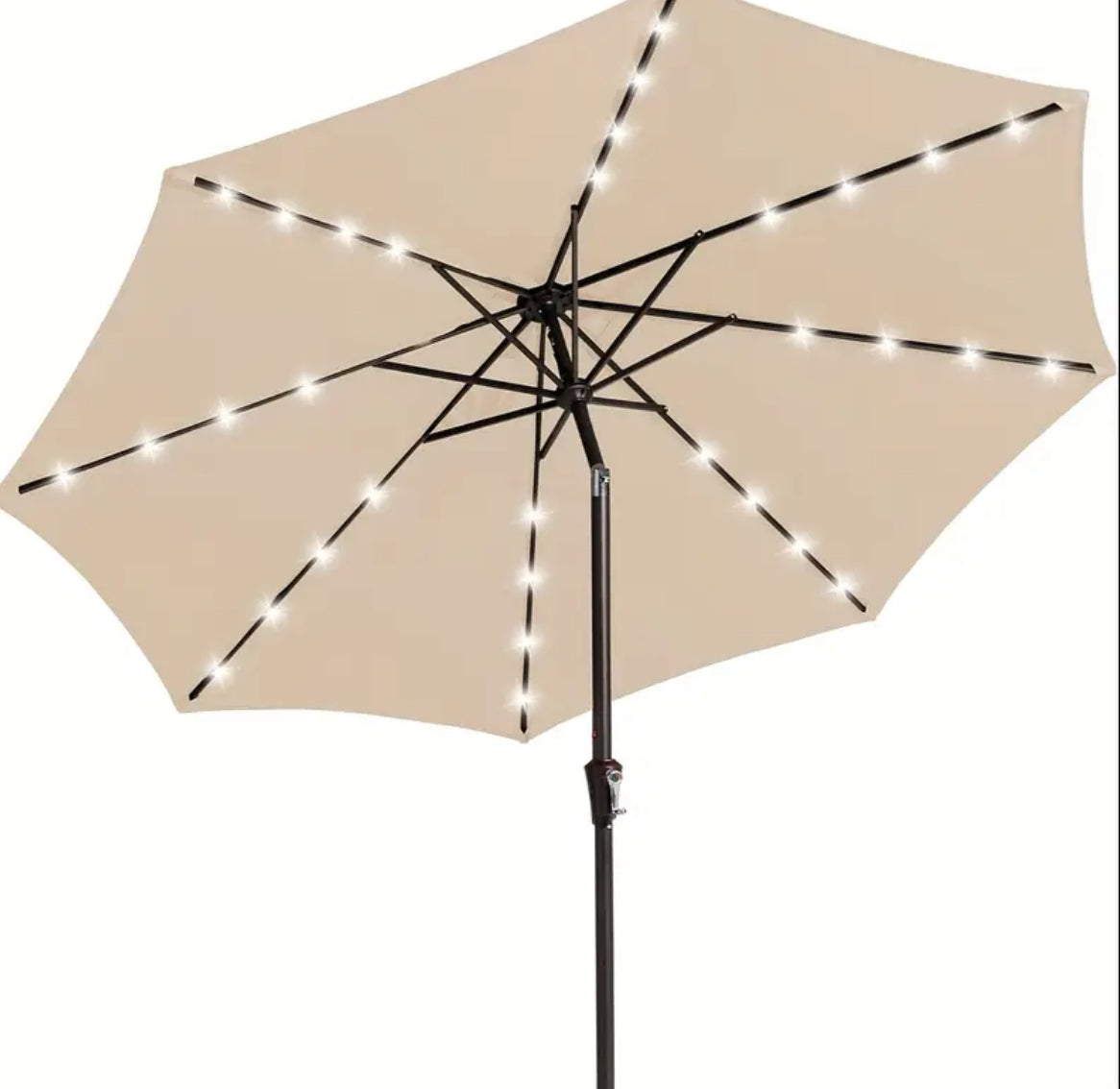 Patio Umbrella with Solar Lights