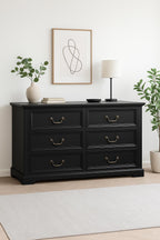 Modern 6 Drawer Dresser