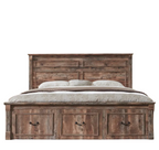 Modern Farmhouse Bed Frame with Drawers