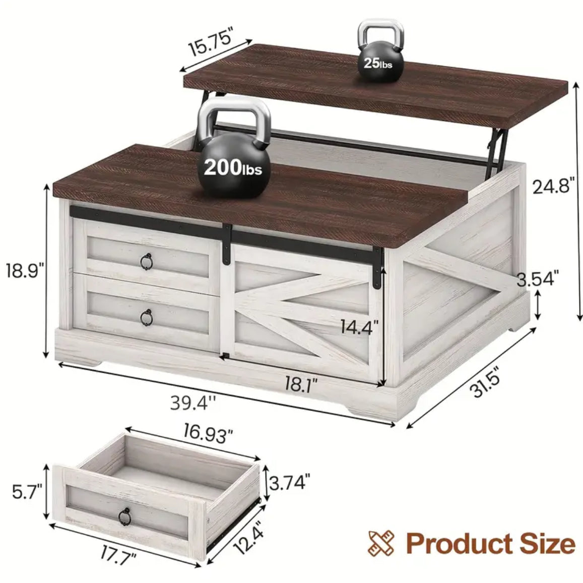 Homestead Lift-Top Coffee Table