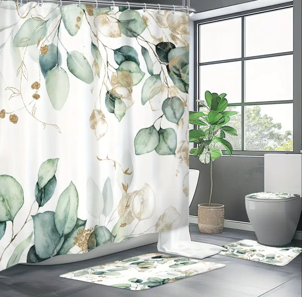 Eucalyptus Leaf 4-Piece Bathroom Set
