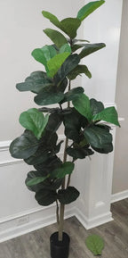 Tall Artificial Fiddle Leaf Fig Tree- 6ft