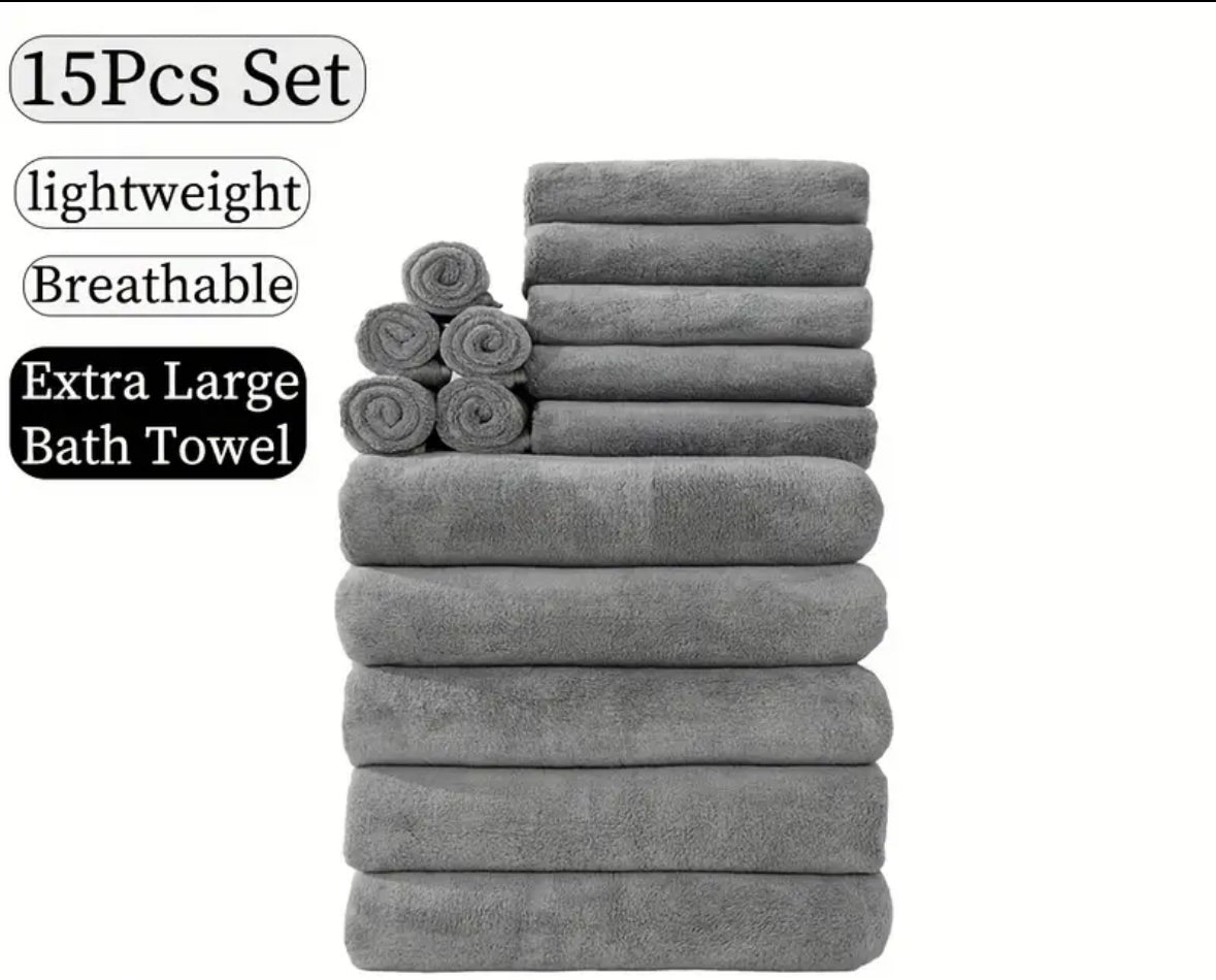 Luxury 15-Piece Towel Set