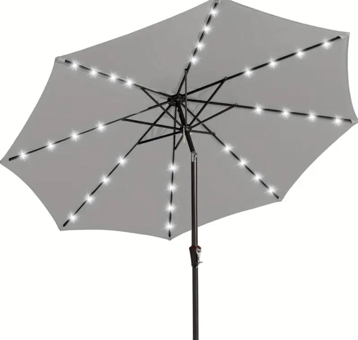 Patio Umbrella with Solar Lights