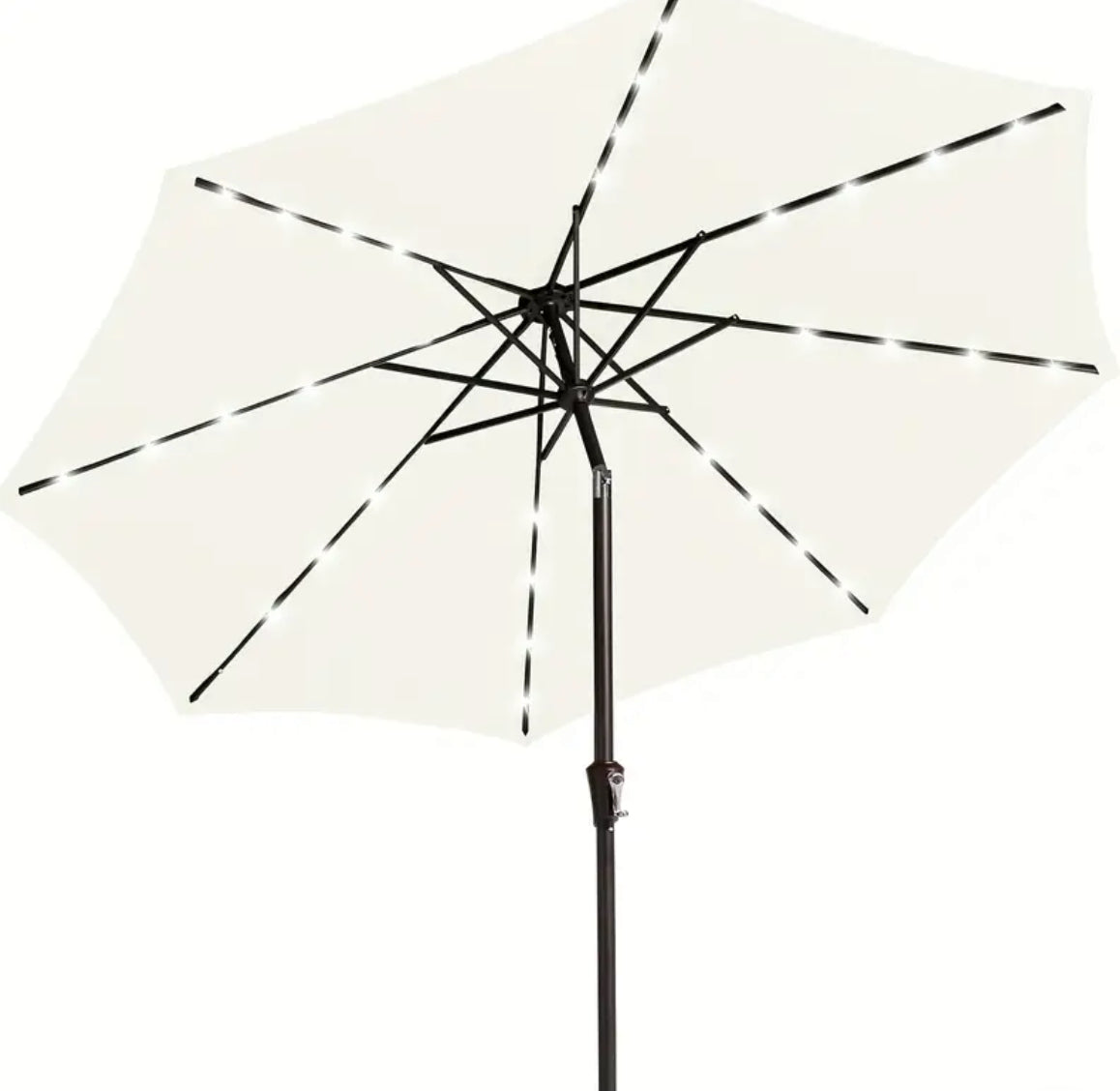 Patio Umbrella with Solar Lights