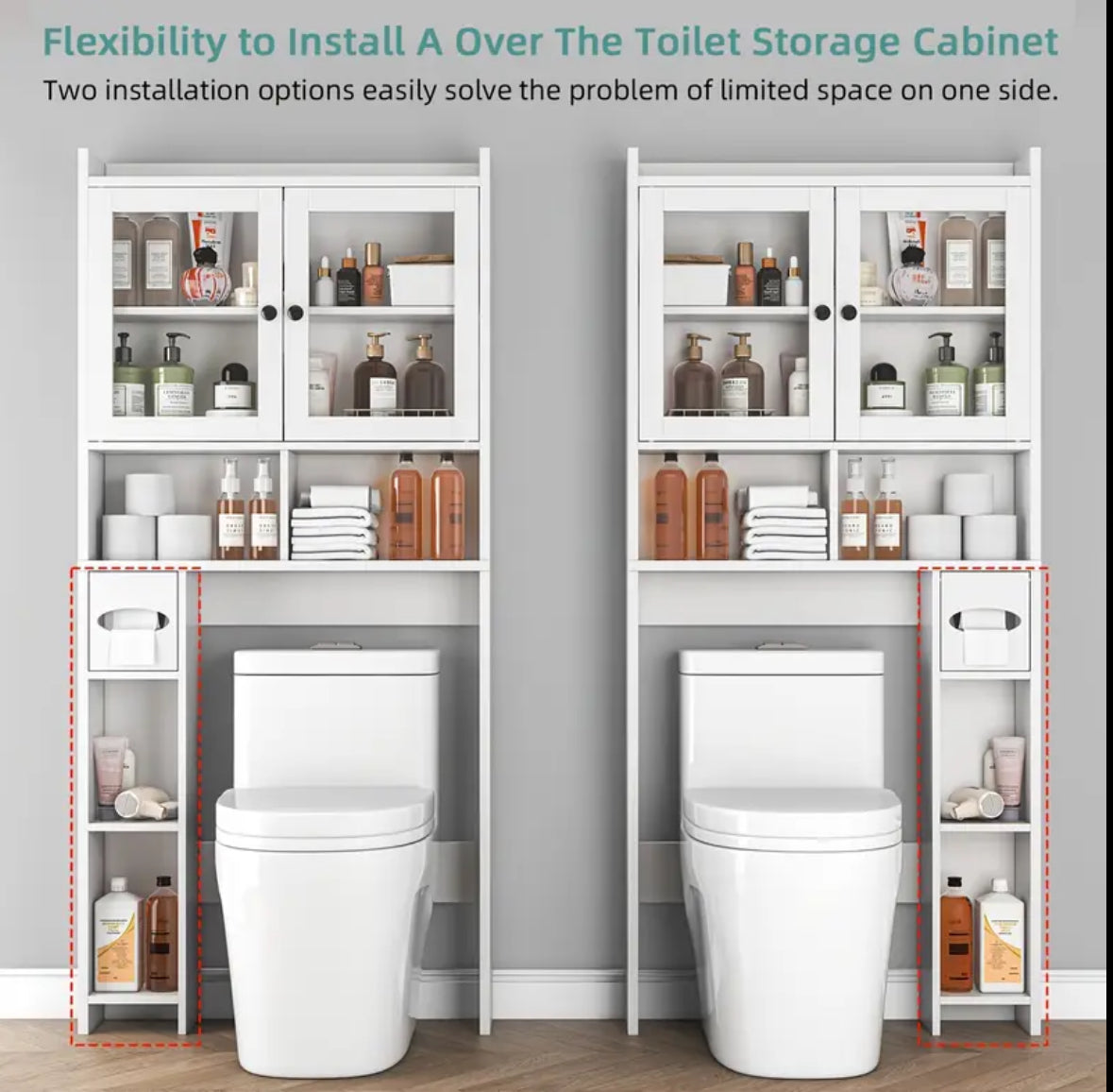 SpaceSaver Over-the-Toilet Storage Cabinet