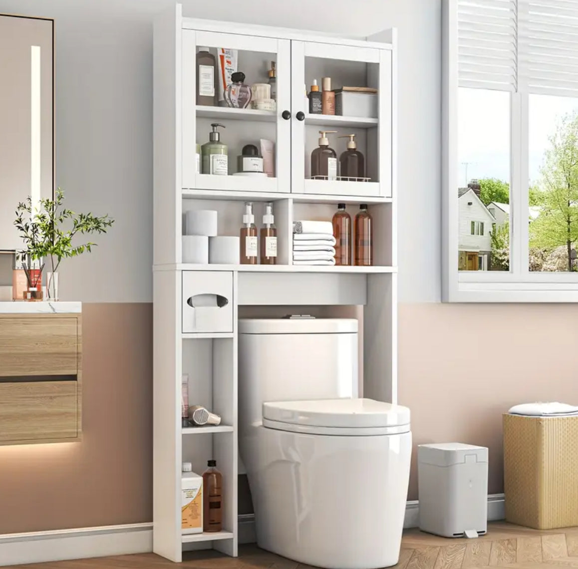 SpaceSaver Over-the-Toilet Storage Cabinet