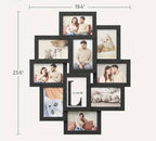 Rustic Brown 10-Opening College Picture Frame
