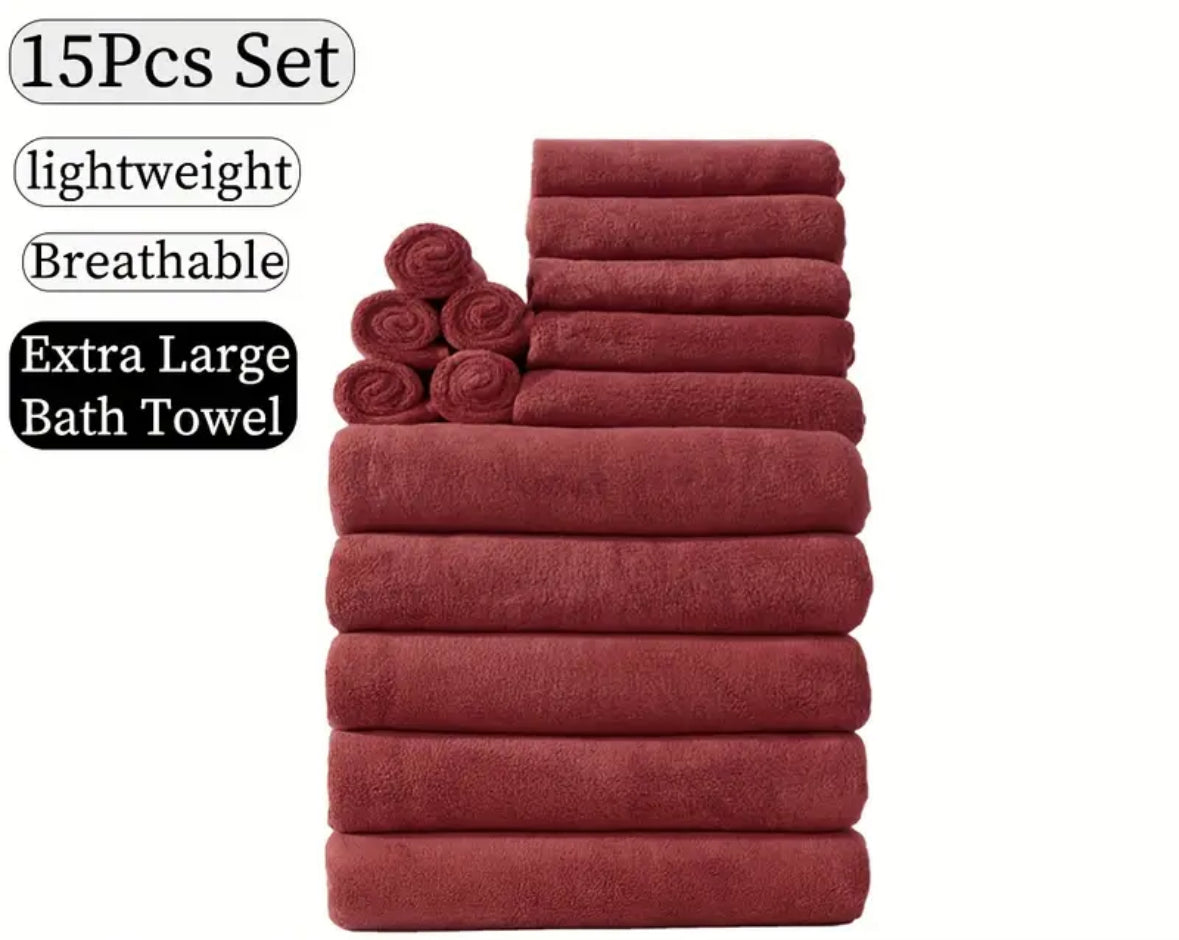 Luxury 15-Piece Towel Set