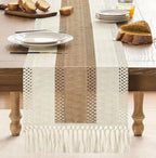 Rustic Charm Macrame Table Runner