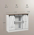 Rustic Haven Sliding Barn Door Cabinet