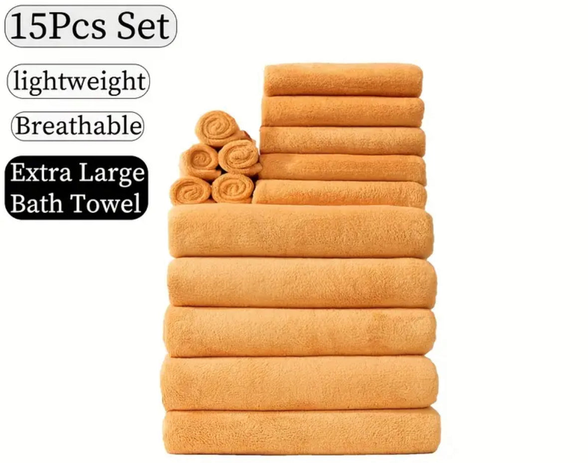 Luxury 15-Piece Towel Set
