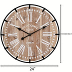 Rustic Wood Wall Clock