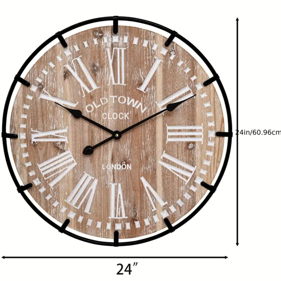Rustic Wood Wall Clock