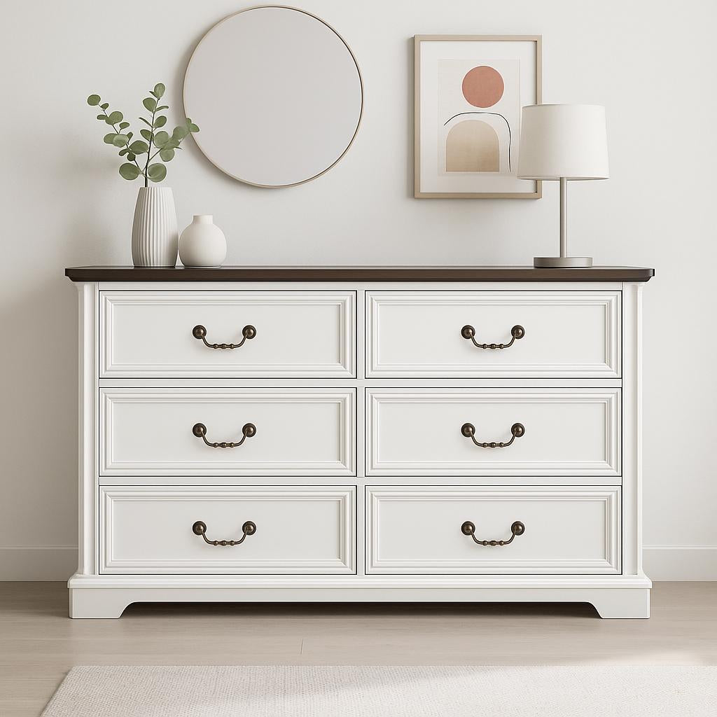 Modern 6 Drawer Dresser