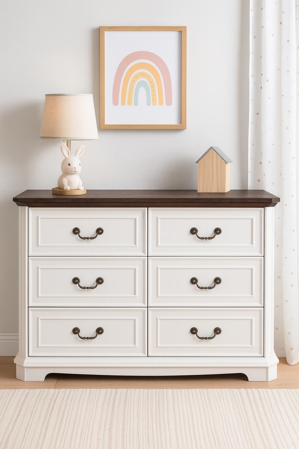 Modern 6 Drawer Dresser