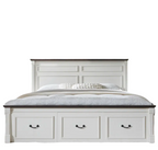 Modern Farmhouse Bed Frame with Drawers