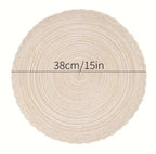 Woven Round Placemats-4pc