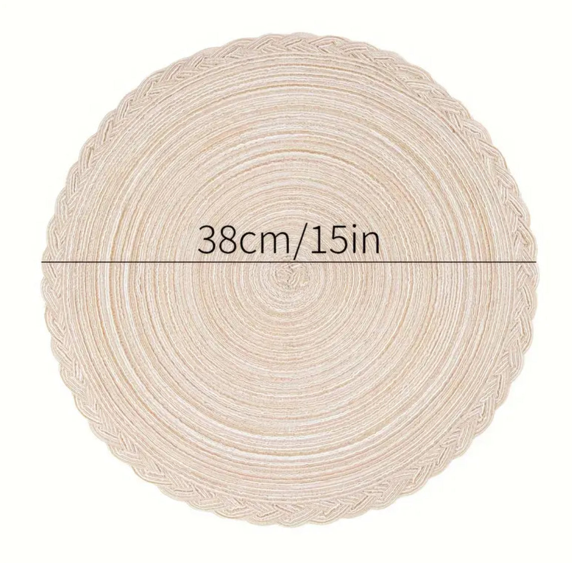 Woven Round Placemats-4pc