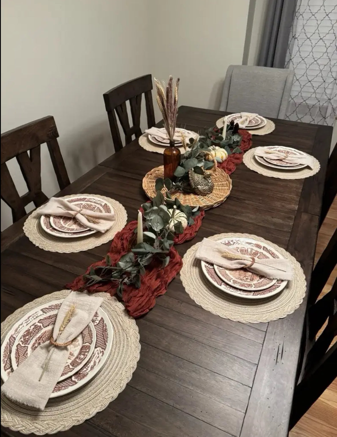 Woven Round Placemats-4pc